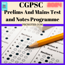 Cgpcs Prelims and Mains Tests Series and Notes Program